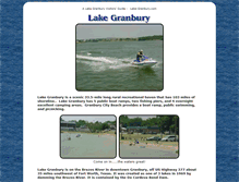 Tablet Screenshot of lake-granbury.com